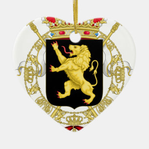 Belgisch Embleem - Wapenstoofd van België Keramisch Ornament