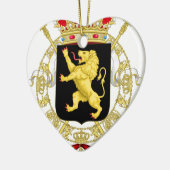 Belgisch Embleem - Wapenstoofd van België Keramisch Ornament (Links)