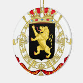 Belgisch Embleem - Wapenstoofd van België Keramisch Ornament (Links)