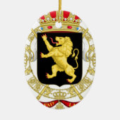 Belgisch Embleem - Wapenstoofd van België Keramisch Ornament (Voorkant)