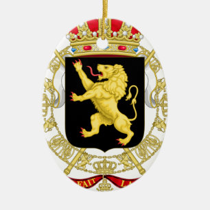Belgisch Embleem - Wapenstoofd van België Keramisch Ornament
