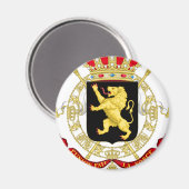 Belgisch Embleem - Wapenstoofd van België Magneet (Voorkant / Achterkant)