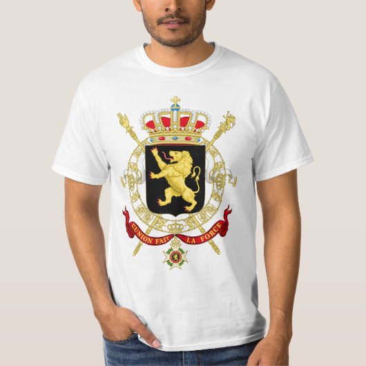 Belgisch Embleem - Wapenstoofd van België T-shirt (Voorkant)