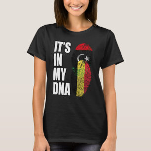 Belgisch en Libisch Mix DNA-erfgoed vlag T-shirt