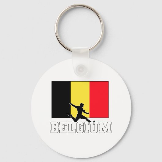 Belgisch Football Voetbalteam Sleutelhanger (Voorkant)