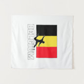 Belgisch Football Voetbalteam Wandkleed (Voorkant (horizontaal))