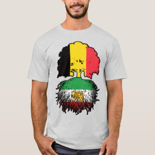 Belgisch geteelde Iraanse wortels Leeuw en Zon T-shirt