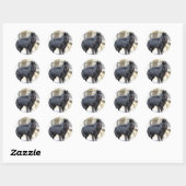 Belgisch (Groenendael) vol Ronde Sticker (Vel)