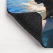 Belgisch Herder Strand Surfen Schilderij Muismat (Hoek)