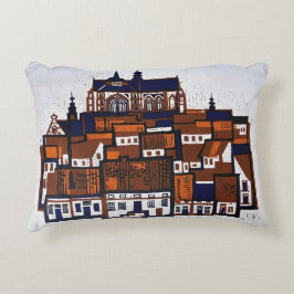 BELGISCH HOUTSNIJLANDSCHAP ACCENT KUSSEN