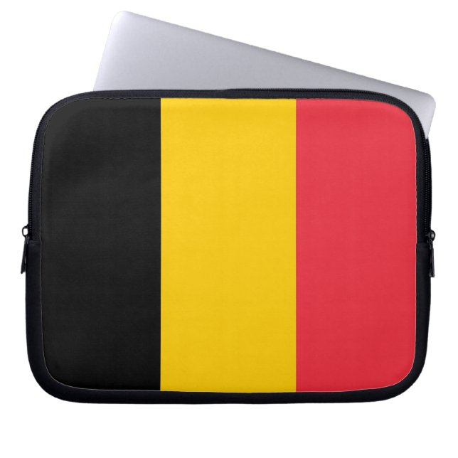 Belgisch laptophoes laptop sleeve (Voorkant)