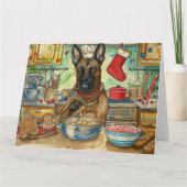 Belgisch Malinoi Holiday Baking: feestelijke kerst Kaart (Voorkant)