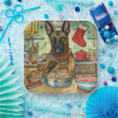 Belgisch Malinoi Holiday Baking: feestelijke kerst Papieren Bordje (Feest)