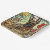 Belgisch Malinoi Holiday Baking: feestelijke kerst Papieren Bordje (Gebogen)