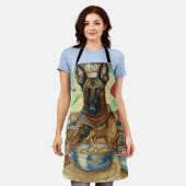 Belgisch Malinoi Holiday Baking: feestelijke kerst Schort (Gedragen)