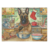 Belgisch Malinoi Holiday Baking: feestelijke kerst Tafelkleed (Voorkant (Horizontaal))