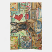 Belgisch Malinoi Holiday Baking: feestelijke kerst Theedoek (Verticaal)