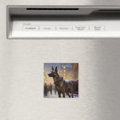 Belgisch Malinoi Kerstfeest Seizoen Magneet (Insitu (Vaatwasser))