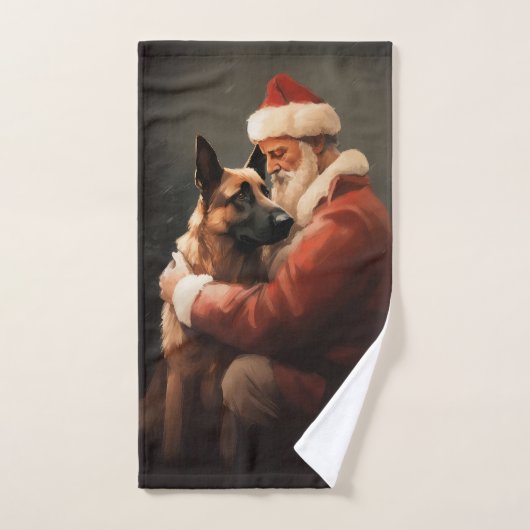 Belgisch Malinoi met Sinterklaas Feestelijke Kerst Bad Handdoek (Handdoek)