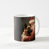 Belgisch Malinoi met Sinterklaas Feestelijke Kerst Koffiemok (Voorkant rechts)