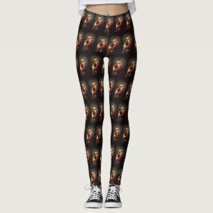 Belgisch Malinoi met Sinterklaas Feestelijke Kerst Leggings