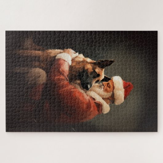 Belgisch Malinoi met Sinterklaas Feestelijke Kerst Legpuzzel (Horizontaal)