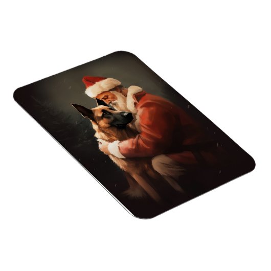 Belgisch Malinoi met Sinterklaas Feestelijke Kerst Magneet (Rechterzijde)