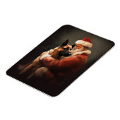 Belgisch Malinoi met Sinterklaas Feestelijke Kerst Magneet (Linkerzijde)