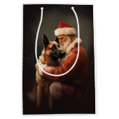 Belgisch Malinoi met Sinterklaas Feestelijke Kerst Medium Cadeauzakje (Voorkant)