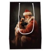 Belgisch Malinoi met Sinterklaas Feestelijke Kerst Medium Cadeauzakje (Achterkant)