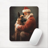 Belgisch Malinoi met Sinterklaas Feestelijke Kerst Muismat (Met muis)