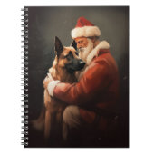 Belgisch Malinoi met Sinterklaas Feestelijke Kerst Notitieboek (Voorkant)