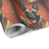 Belgisch Malinoi Nieuwjaar Cadeaupapier (Rol Hoek)