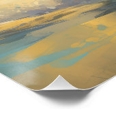 Belgisch Malinoi Strand Surfen Schilderij Perfect Poster (Hoek)