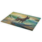 Belgisch Malinoi Strand Surfen Schilderij Snijplank (Hoek)