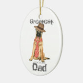 Belgisch Malinois Dad Ceramic Ornament (Links)