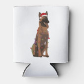 Belgisch Malinois Hondenliefhebber voor kerstverli Blikjeskoeler (Voorkant)