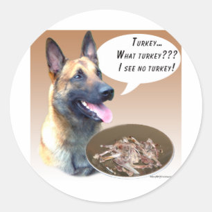Belgisch Malinois Turkije Ronde Sticker