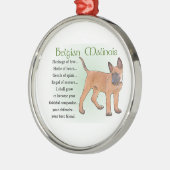 Belgisch Malinoiserfgoed van de liefde Metalen Ornament (Links)