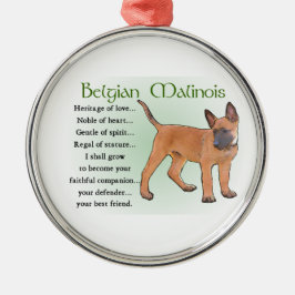 Belgisch Malinoiserfgoed van de liefde Metalen Ornament