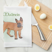 Belgisch Malinoiserfgoed van de liefde Theedoek (Quarter Fold)