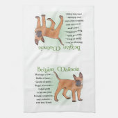 Belgisch Malinoiserfgoed van de liefde Theedoek (Verticaal)