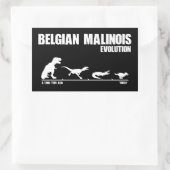 Belgisch Malinoisevolutie Rechthoekige Sticker (Tas)