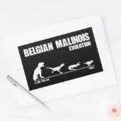 Belgisch Malinoisevolutie Rechthoekige Sticker (Envelop)