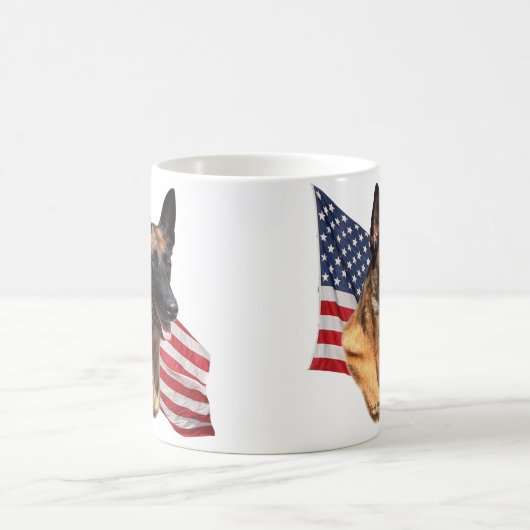 Belgisch Malinoishoofd met vlag-mok Koffiemok (Center)