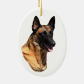 Belgisch Malinoishoofd Ornament (Achterkant)