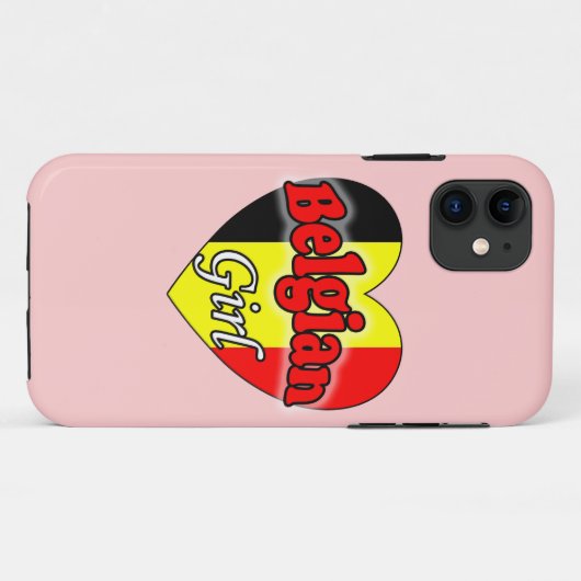 Belgisch meisje Case-Mate iPhone case (Achterkant (horizontaal))