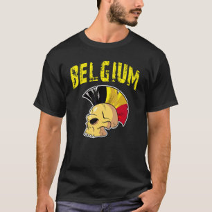 Belgisch Nationaal Team voor Vlag Mohawk T-shirt