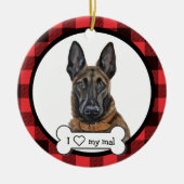 Belgisch Ornament Malinois Dog (Voorkant)