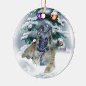 Belgisch Ornament met kerstcadeaus Tervuren (Links)